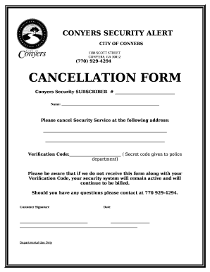 Conyers security alert