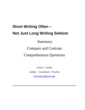 Short Writing Often