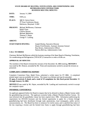 STATE BOARD OF HEATING, VENTILATION, AIR-CONDITIONING AND REFRIGERATION CONTRACTORS