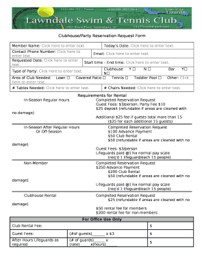 clubhouse club request form