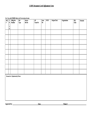 For Use with PM006 Advice of Corrections Screen