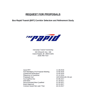 Bus Rapid Transit (BRT) Corridor Selection and Refinement Study