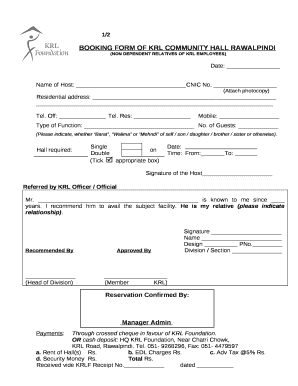 (NON DEPENDENT RELATIVES OF KRL EMPLOYEES)