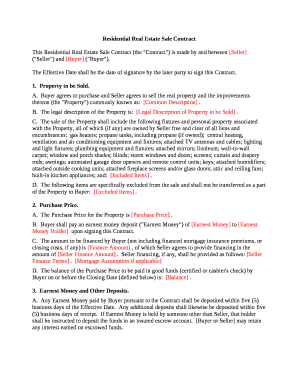 This Residential Real Estate Sale Contract (the "Contract") is made by and between Seller ("Seller") and Buyer ("Buyer")