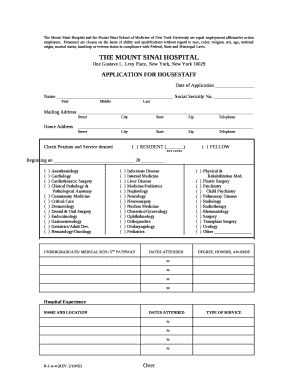 The Mount Sinai Hospital and the Mount Sinai School of Medicine of New York University are equal employment affirmative action employers