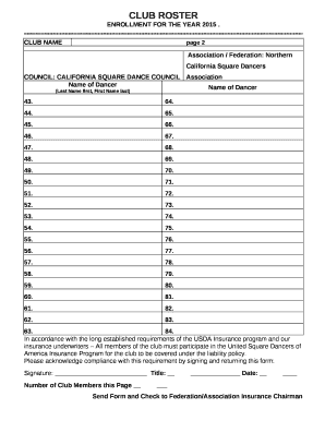 Association / Federation: Northern California Square Dancers Association