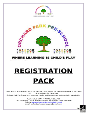 Thank you for your enquiry about Orchard Park Pre-School