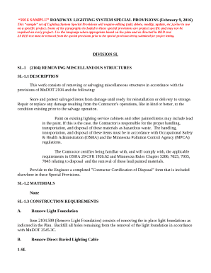 Lighting Super Spec. - MnDOT