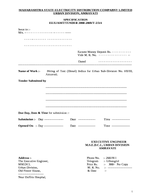 MAHARASHTRA STATE ELECTRICITY DISTRIBUTION COMPABNY LIMITED