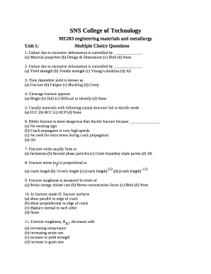 ME203 engineering materials and metallurgy