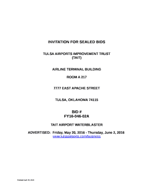 INVITATION FOR BID TULSA AIRPORTS IMPROVEMENT TRUST ...
