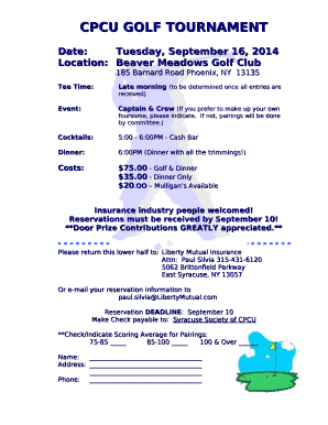 CPCU GOLF TOURNAMENT