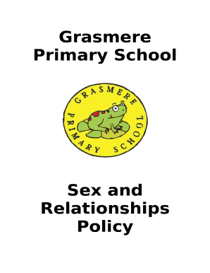 Grasmere Primary School Sex and Relationship Education Policy