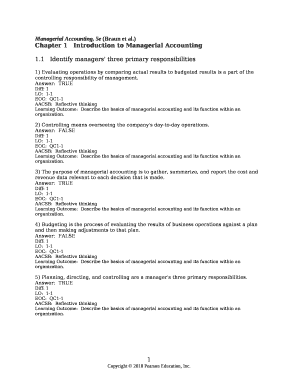 Managerial Accounting, 5e (Braun et al