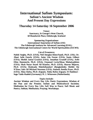 International Sufism Symposium: