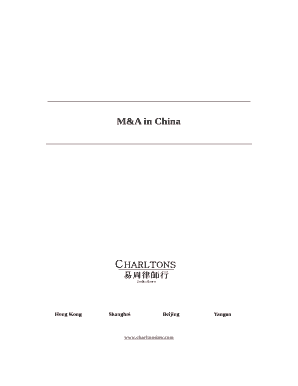 M&A in China
