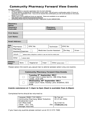 We will send a confirmation within 72 hours of receiving your registration form