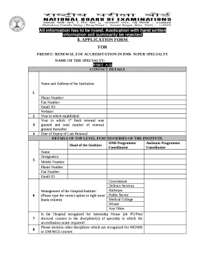 All information has to be typed