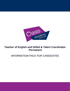 Teacher of English and Gifted & Talent Coordinator