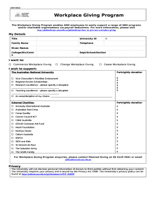 Workplace Giving Program