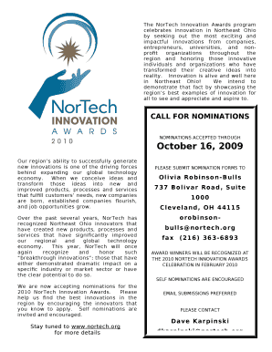 The NorTech Innovation Awards program celebrates innovation in Northeast Ohio by seeking out the most exciting and impactful innovations from companies, entrepreneurs, universities, and non-profit organizations throughout the region and