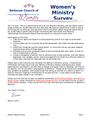 This is a great time to focus on our Womens Ministry and see where God is ready to lead us