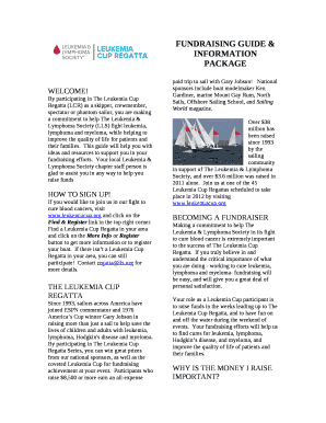 FUNDRAISING GUIDE & INFORMATION PACKAGE