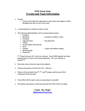 Comprehensive Printable tennis staff members tryout drills Samples On the web picture about Printable Tryout Numbers named Detailed Printable tennis workers tryout drills Samples On the net