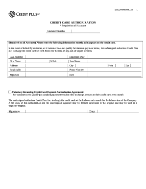 * Required on all Accounts