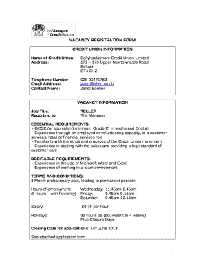 Name of Credit Union:Ballyhackamore Credit Union Limited