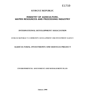 Water Resources and processing industry