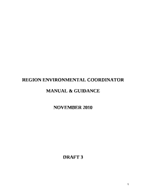 REGION ENVIRONMENTAL COORDINATOR