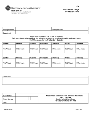 FMLA Hours Usage