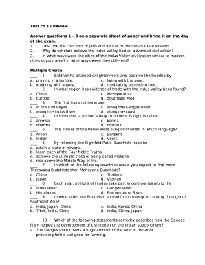 Test ch 12 Review