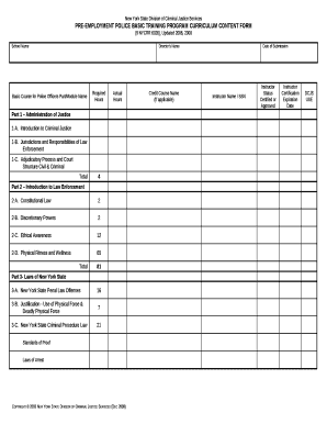Basic Course for Police Officers Part/Module Name