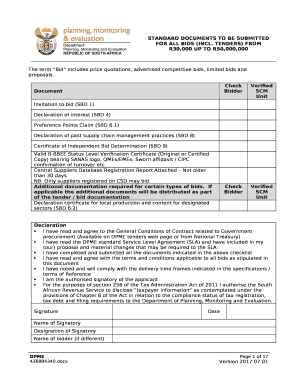DPME Invitation for Public Comment on the Draft Integrated ...