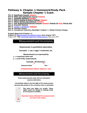 Pathway 4: Chapter 1 Homework/Study Pack