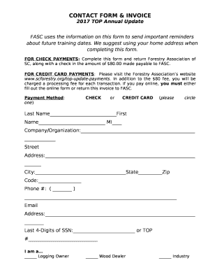 CONTACT FORM & INVOICE