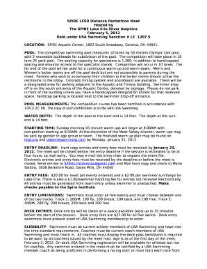 SPIRE LESD Distance Pentathlon Meet
