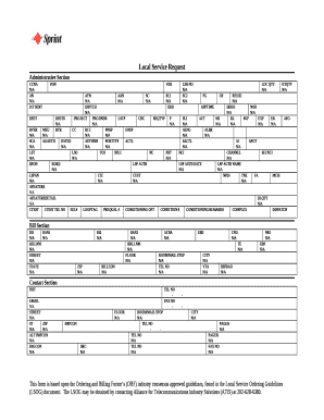 Local Service Request