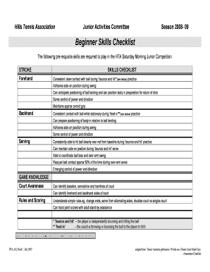 Skills and Knowledge Checklist for Becoming an Athletic Trainer