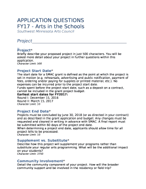 FY17 - Arts in the Schools