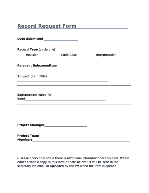 Record Type (circle one)