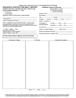 Please print, sign and return to the Department of Ecology
