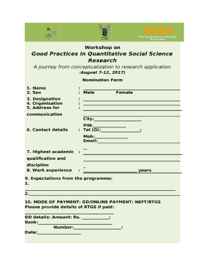 Good Practices in Quantitative Social Science Research