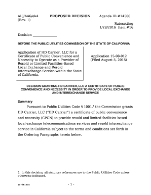 ALJ/AA6/ek4PROPOSED DECISIONAgenda ID #14580 (Rev