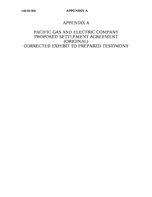 CORRECTED EXHIBIT TO PREPARED TESTIMONY