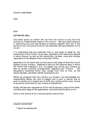Church letterhead doc
