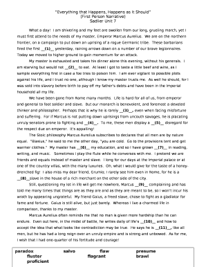 Everything that Happens, Happens as It Should (First Person ...