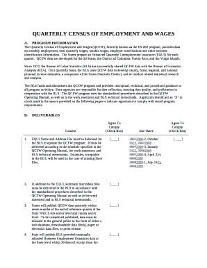 The Quarterly Census of Employment and Wages (QCEW), formerly known as the ES-202 program, provides data on monthly employment, total quarterly wages, taxable wages, employer contributions and other business identification information
